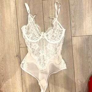 White Lace Bodysuit